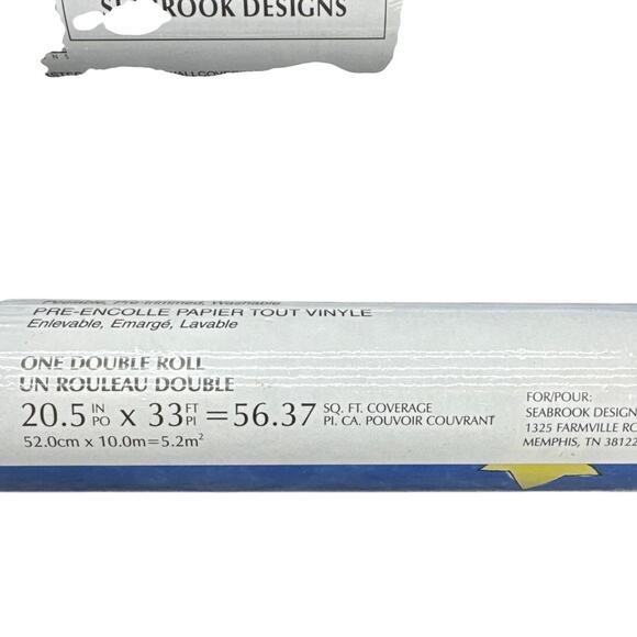 Seabrook Designs Yellow Star Blue Sky Wallpaper Double Rolls (3) / 169 sq ft. - Picture 4 of 6